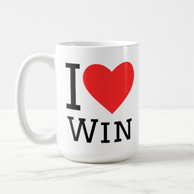 I love win coffee mug (Left)