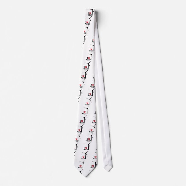 i love wind energy tie (Front)