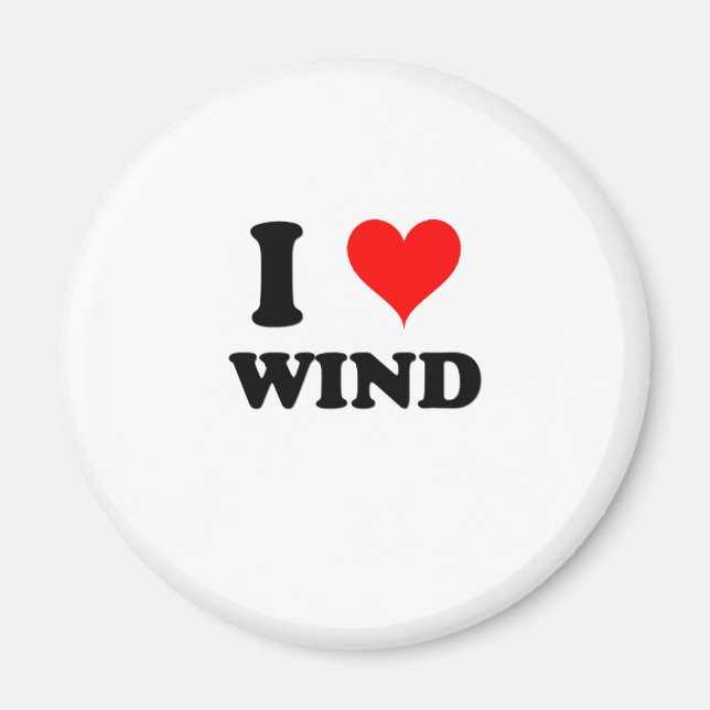 I Love Wind Magnet (Front)