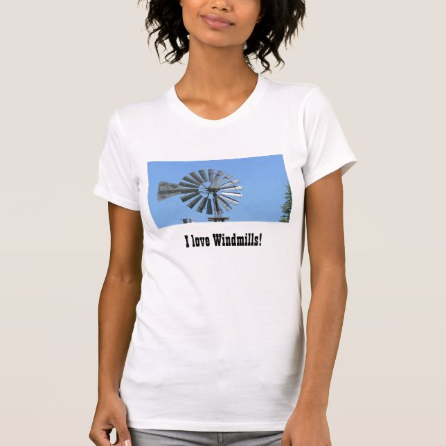 I love Windmills! T-Shirt (Front)