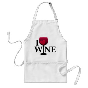 I Love Wine Apron