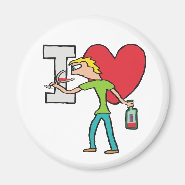 I Love Wine Magnet (Front)