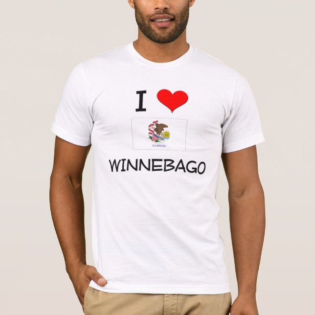 I Love WINNEBAGO Illinois T-Shirt (Front)