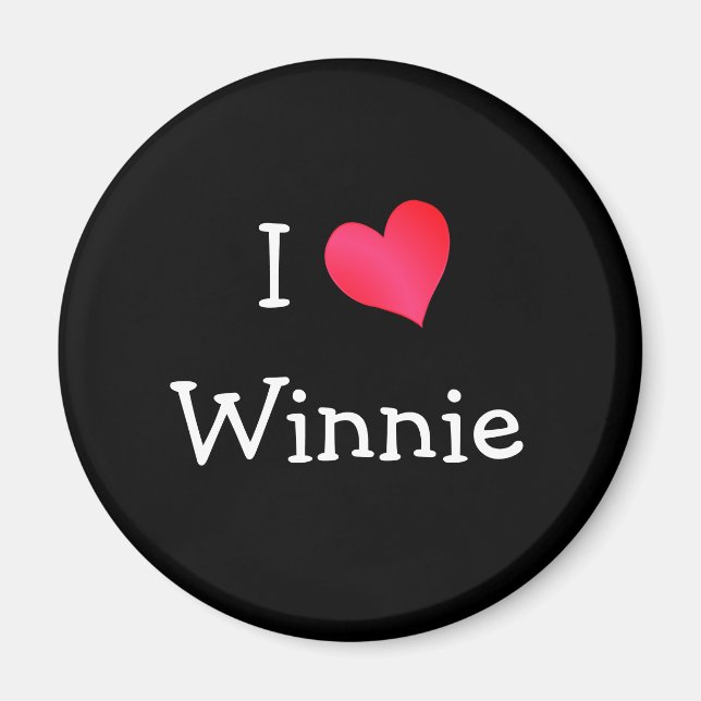 I Love Winnie Magnet (Front)