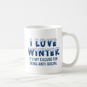 I Love Winter Coffee Mug