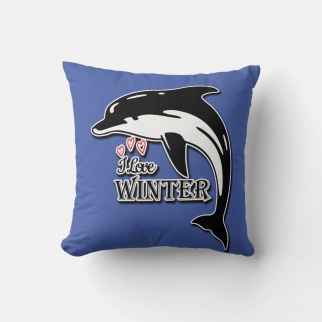 I Love Winter Cushion (Front)
