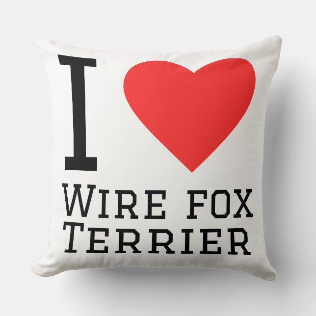 I love wire fox terrier cushion (Front)