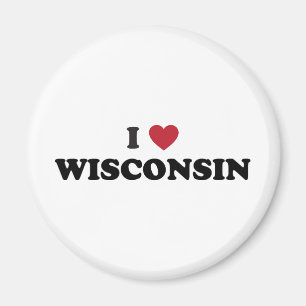 I Love Wisconsin Magnet