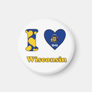 I love Wisconsin Magnet