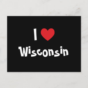 I Love Wisconsin Postcard
