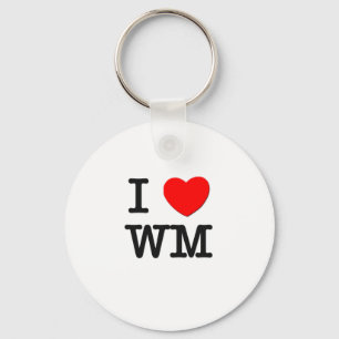 I Love Wm Key Ring