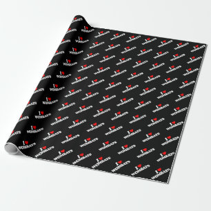 I LOVE WOMBATS WRAPPING PAPER