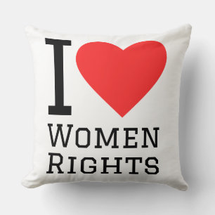 I love women rights cushion