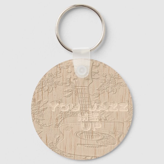 I love wood going brown Hakuna Matata Key Ring (Front)