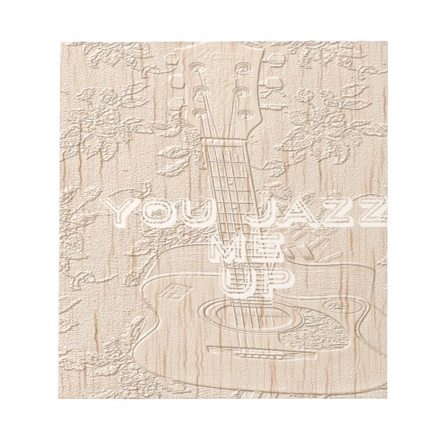 I love wood going brown Hakuna Matata Notepad (Front)