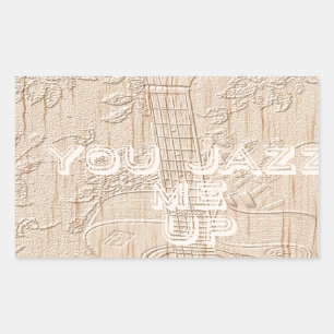 I love wood going brown  rectangular sticker