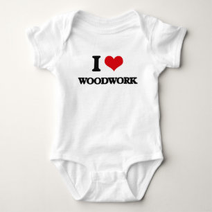 I love Woodwork Baby Bodysuit