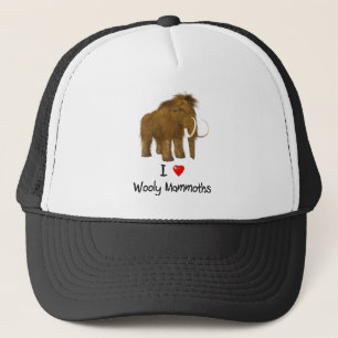 "I Love Wooly Mammoths" Wooly Mammoth Trucker Hat