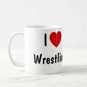 I Love Wrestling Coffee Mug
