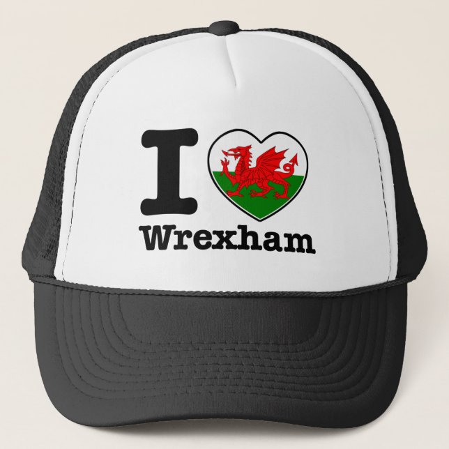 I love Wrexham Trucker Hat (Front)