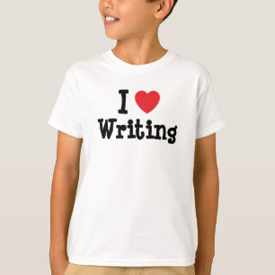 I love Writing heart custom personalised T-Shirt