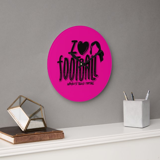I Love WTF Large Clock (Office)