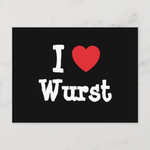 I love Wurst heart T-Shirt Postcard