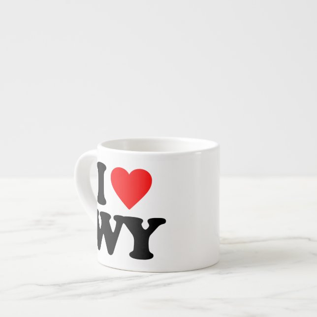 I LOVE WY ESPRESSO CUP (Front Left)