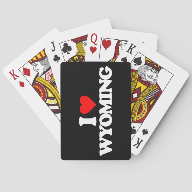 I LOVE WYOMING PLAYING CARDS (Back)
