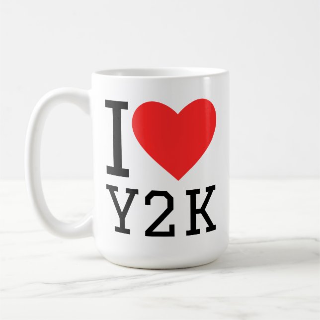 I love y2k coffee mug (Left)