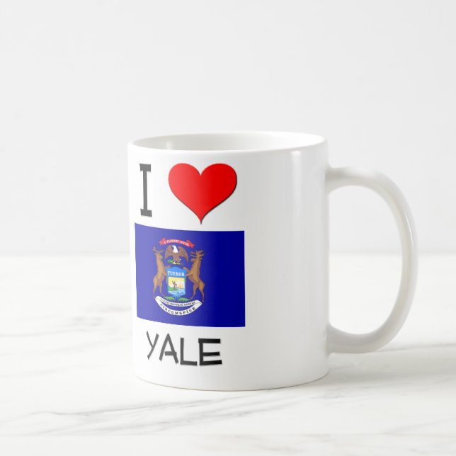I Love Yale Michigan Coffee Mug (Right)