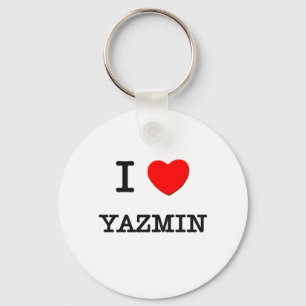 I Love Yazmin Key Ring