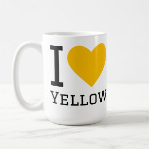 I love yellow coffee mug