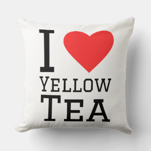 I love yellow tea cushion