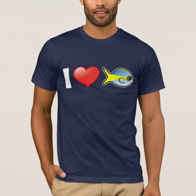 I Love Yellowtail Snapper T-Shirt (Front)