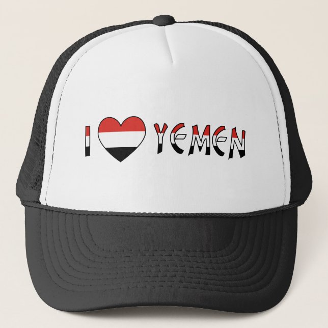 I Love Yemen Trucker Hat (Front)