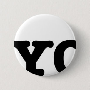 I Love Yoga 6 Cm Round Badge