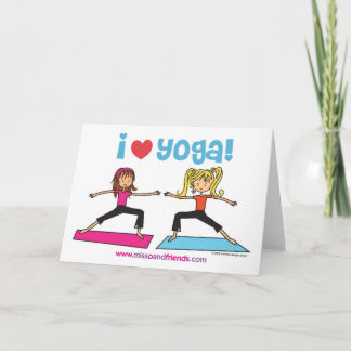 i love yoga card