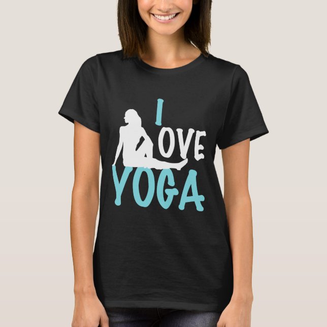 I Love Yoga Dark Women's T-Shirt (Front)