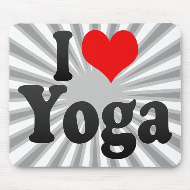 I love Yoga Mouse Pad (Front)