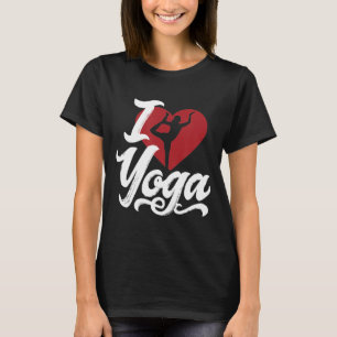 I Love Yoga Namaste Womens Fitness T-Shirt