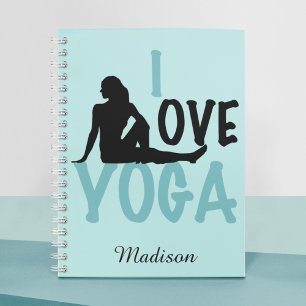 I Love Yoga Personalised Notebook