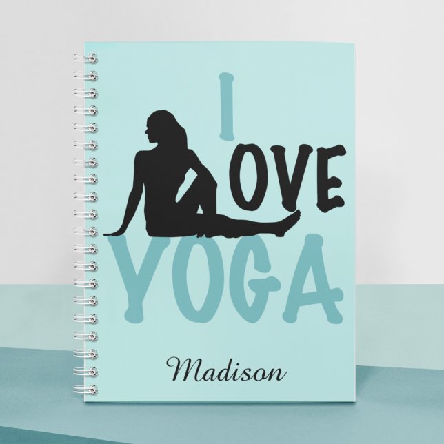 I Love Yoga Personalised Notebook (Creator Uploaded)
