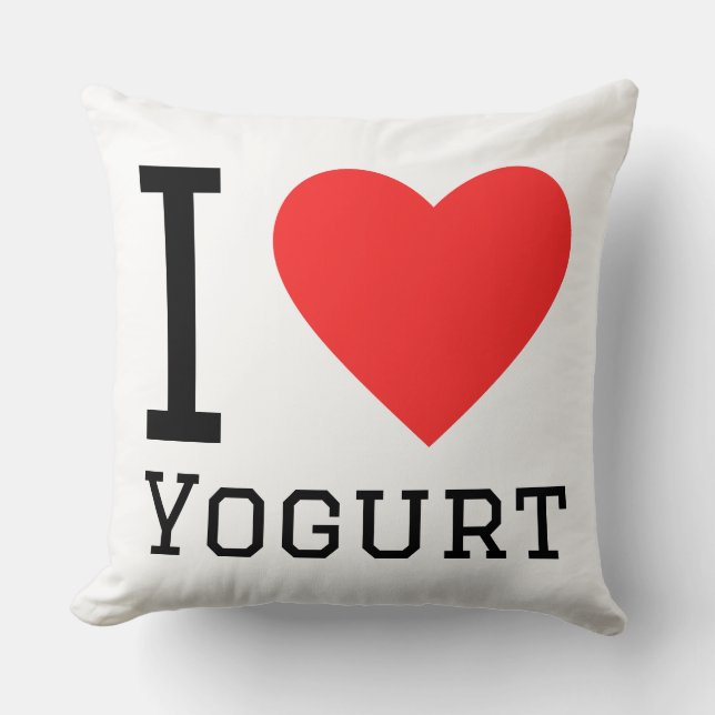 I love yogurt cushion (Front)