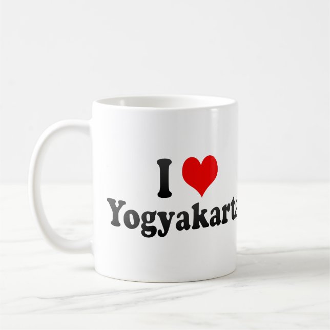 I Love Yogyakarta, Indonesia Coffee Mug (Left)