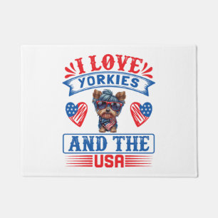 I love Yorkies and the USA 01 Doormat