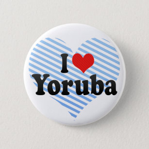 I Love Yoruba 6 Cm Round Badge