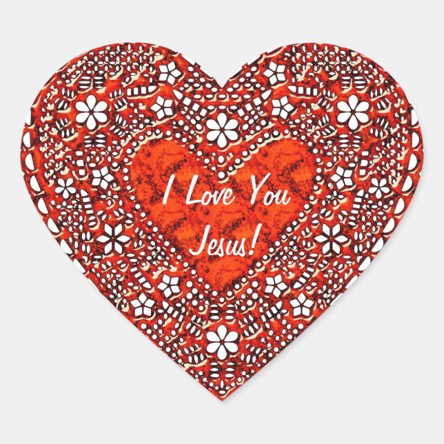 I Love You 1A Stickers Options (Front)