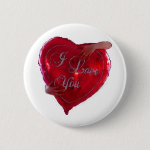 I Love You 6 Cm Round Badge