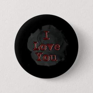 I love you 6 cm round badge